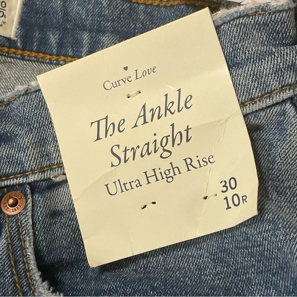 ABERCROMBIE & FITCH Curve Love Ankle Straight Ultra High Rise Jeans - Picture 8 of 10